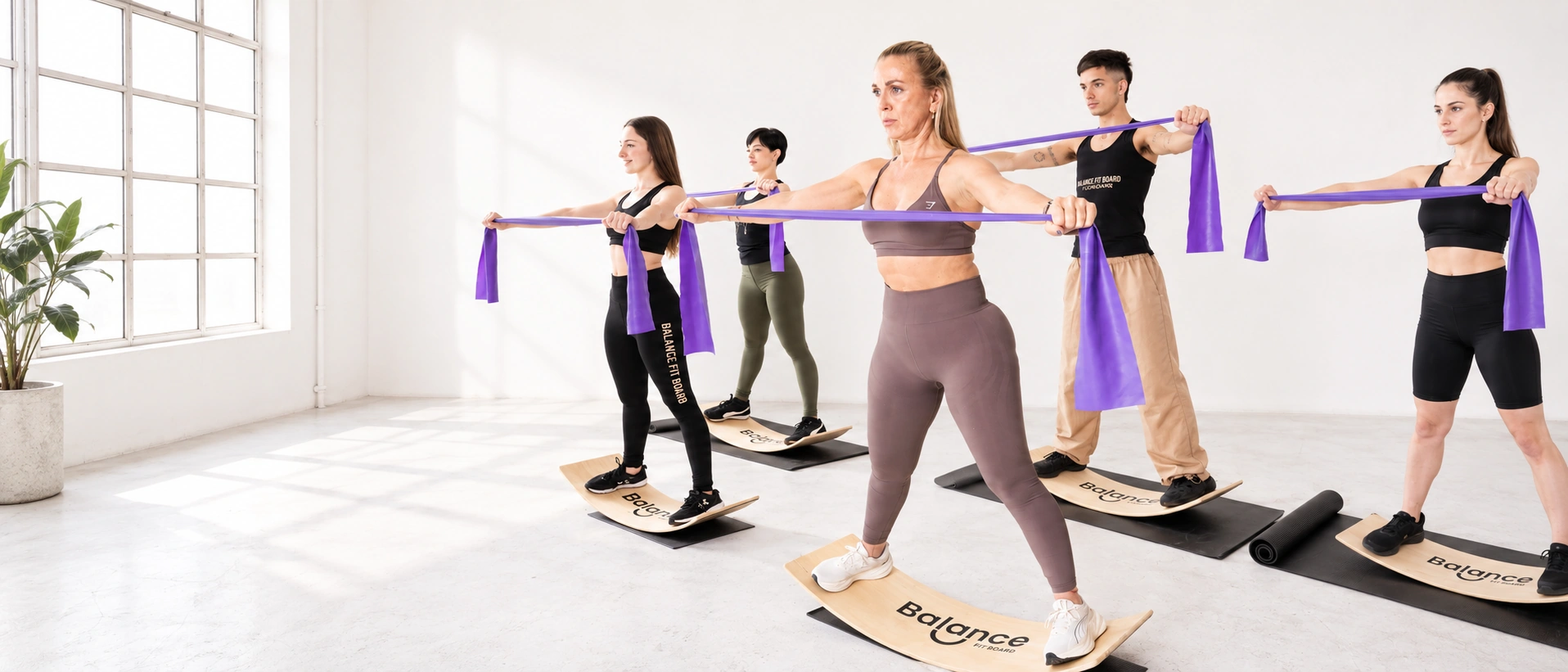 Entrenamiento de Balance Fit Board durante el desarrollo del método
